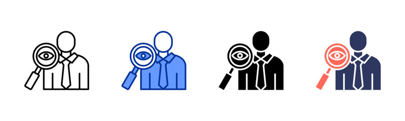 Observation icon sheet multiple style collection