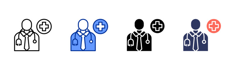 Doctor icon sheet multiple style collection