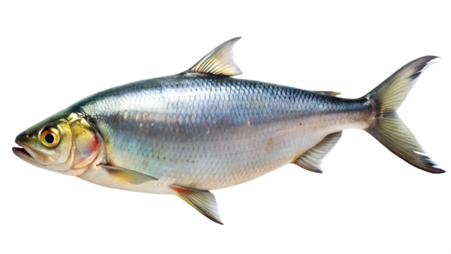 fish on white background