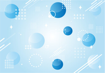 爽やかでおしゃれな幾何学図形の背景素材