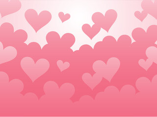 可愛いハートの背景素材