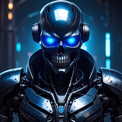 Fototapeta premium futuristic robot cyborg