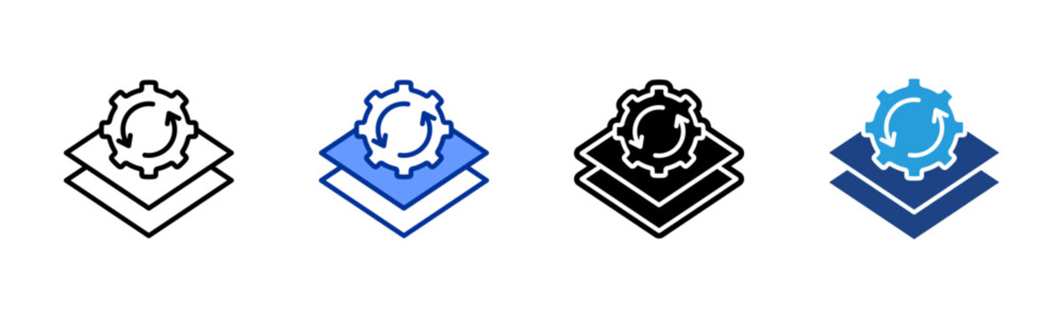 Batch Processing icon sheet multiple style collection