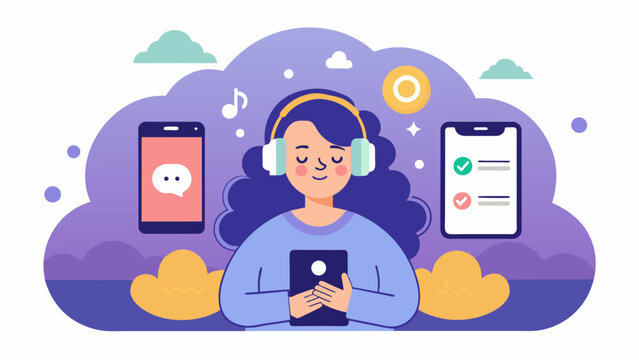 A groundbreaking app that combines cognitive behavioral therapy CBT techniques with personalized music playlists providing a unique and effective form.
