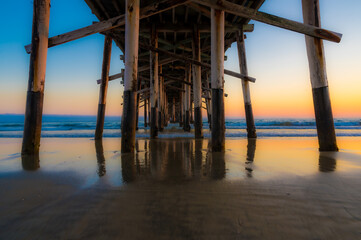 pier at sunset