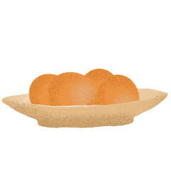four eggs on a plate