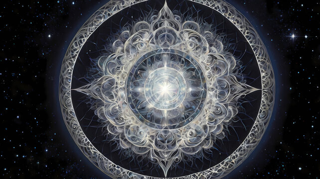 Oxalá, Orixá of Creation and Peace (Conceptual Abstract Art)
