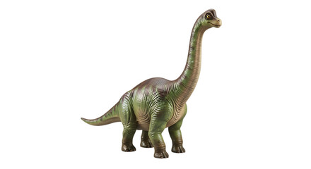 Detailed brachiosaurus dinosaur model isolated on transparent background © Arman