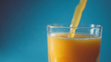pouring orange juice into glass - Powered by Adobe