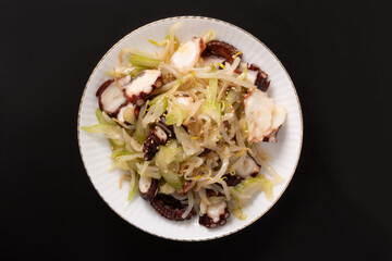 たことセロリの中華あえ