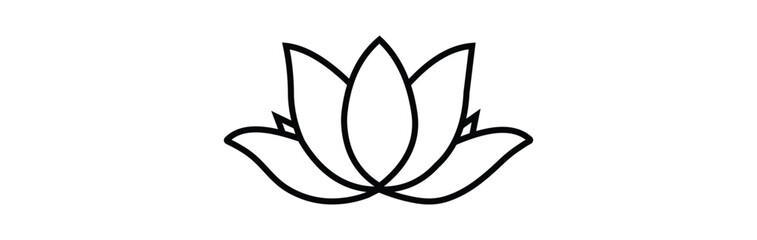 lotus flower line drawing outline,  lotus flower silhouette on white background, Vector illustration, bird, icon, svg, characters, Holiday t shirt, Hand drawn trendy Vector illustration, Rose flower