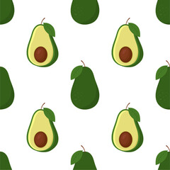 Avocado pattern geometric seamless. fresh avocados pattern.