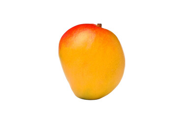 Ripe mango: smooth, vibrant, perfect for desserts, isolated on white, PNG