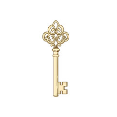 Vintage Ornate Skeleton Key