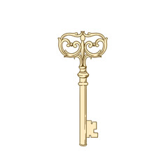Intricately Detailed Vintage Key