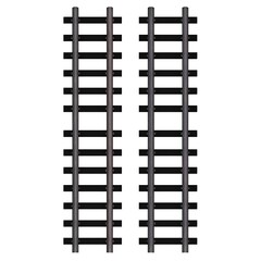 Two parallel train tracks