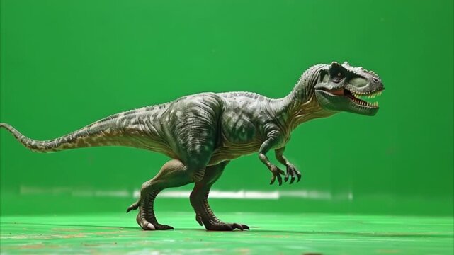 albertosaurus walking forward on green screen 4K Videos