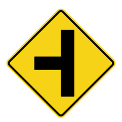 Fototapeta premium Side Road Traffic Sign