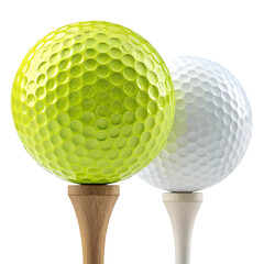 Close-Up of Yellow Golf Ball
