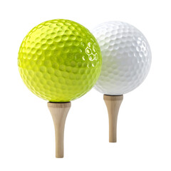 Golf Balls on Tees