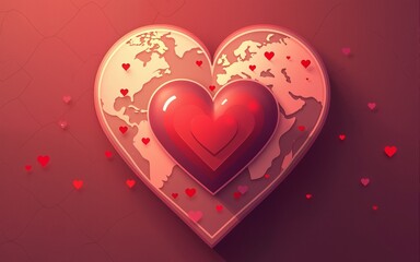 Vector illustration design concept of World Heart Day observed on every september 29. High quality