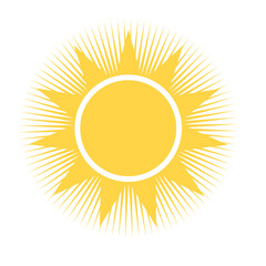 sun icon vector illustration