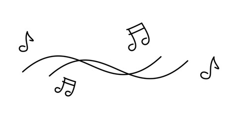 音符のシンプルなイラスト素材