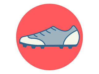 Football shoes icon. Sport vector icon. Solid editable vector icons. Flat illustration.