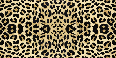 Classic leopard print pattern with textured background