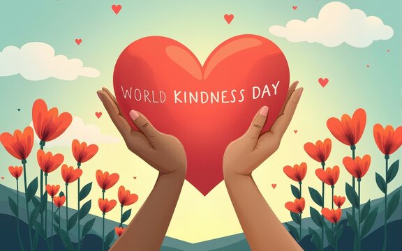 World Kindness Day. a kind heart. kind hands. kind people. High quality