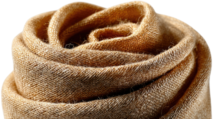 Rolled Textile: a close-up studio shot showcases a tightly rolled textile with intricate woven textures, the fibers creating a mesmerizing pattern that is as visually captivating as it is tactile.