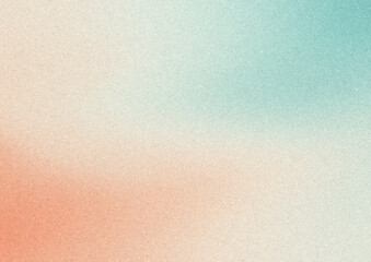 Pale Blue to Orange Grainy Gradient