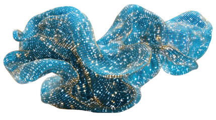 Abstract Ocean Texture: An artistic and abstract representation of ocean texture, featuring swirling patterns and a mix of blue and gold.