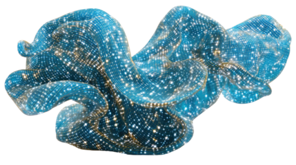 Abstract Ocean Texture: An artistic and abstract representation of ocean texture, featuring swirling patterns and a mix of blue and gold.