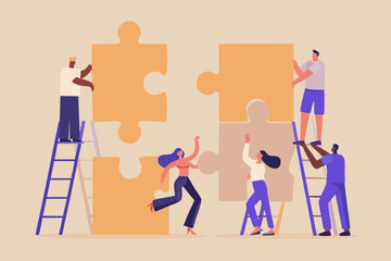 Teamwork and collaboration building a successful project together