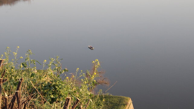 Fishman and nature flawer
