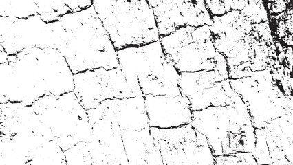 Monochromatic Grunge Cracked Texture Overlay Abstract Background Vector