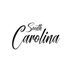 Vector South Carolina text design for tshirt hoodie baseball cap jacket and other uses vector