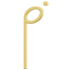 3D Gold Music Note Icon