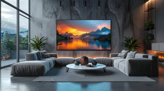 chimenea, interiors, habitaciones, casa, fuego, tele, modo de vivir, living, madera, sofas, mobiliario, designio, de lujo, muro, mesa, ardiente, piso, calefaccion, interior, llama, 3d, alumbrado, conf