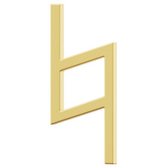 3D Gold Music Note Icon