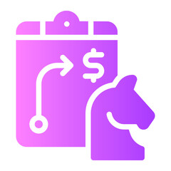 corporate strategy gradient icon