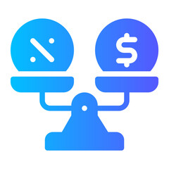 balance gradient icon