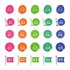 ポイント パーツデザイン素材