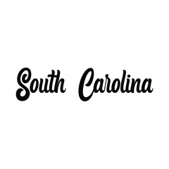 Vector South Carolina text design for tshirt hoodie baseball cap jacket and other uses vector