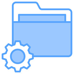 Setting Folder Blue Icon