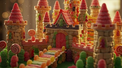 Candy Castle Made of Sweets