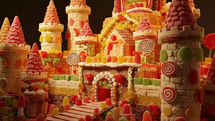 Candy Castle Made of Sweets
