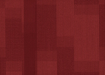 striped carpet tiles with a red square pattern for hotel and office floors