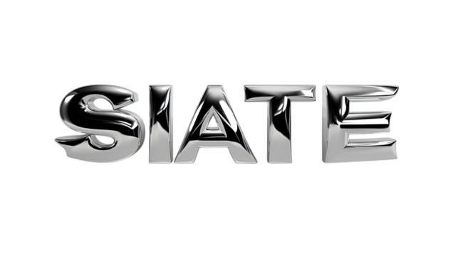 dark text shiny silver style editable text effect on white background